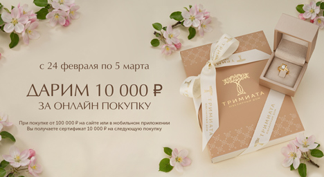 Дарим 10 000 ₽ за онлайн-покупку